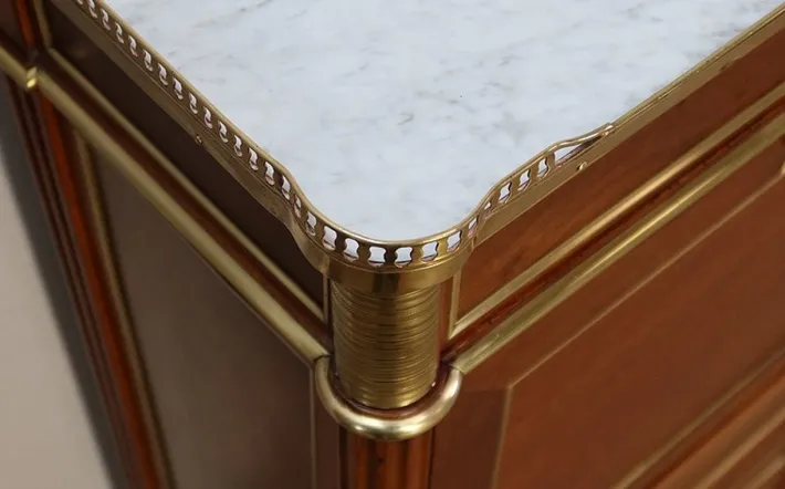 Pamono Small Louis XVI Mahogany Secretary Sale