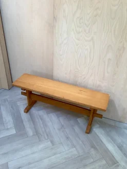 Pamono Small Midcentury Modern Bench in Pine, 1970 Online