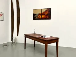 Pamono Small Oak and Cherry Table, 1950s Online