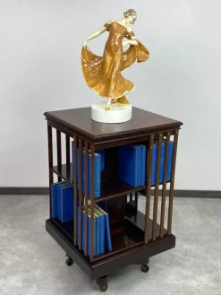 Pamono Small Revolver Bookcase, 1930s Clearance