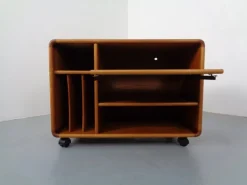 Pamono Small Rollable Teak Media Sideboard from Dyrlund, 1970s Discount