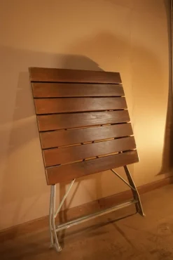 Pamono Small Sanded and Varnished Garden Table