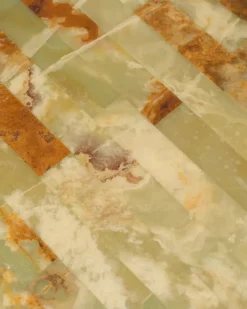 Pamono Small Square Onyx and Metal Coffee Table, 1960s Best