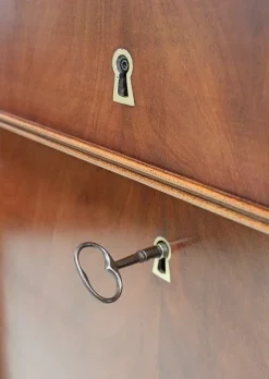 Pamono Small 19th Century Retour d’Égypte Mahogany Veneer Secretaire Outlet