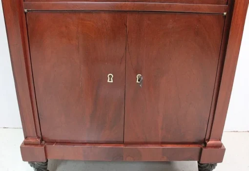 Pamono Small 19th Century Retour d’Égypte Mahogany Veneer Secretaire Outlet