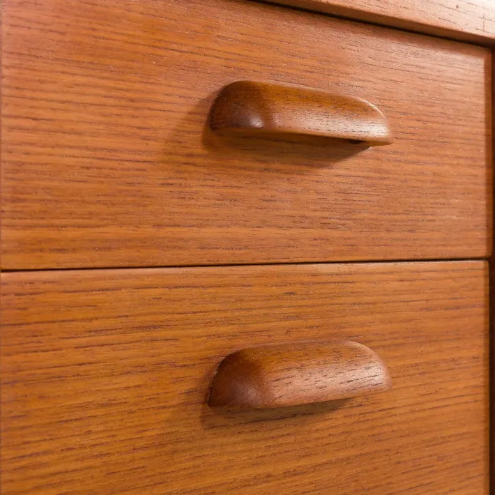 Pamono Small Vintage Desk with Hidden Vanity from Olholm Mobler, 1960s Hot