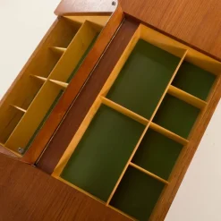 Pamono Small Vintage Desk with Hidden Vanity from Olholm Mobler, 1960s Hot