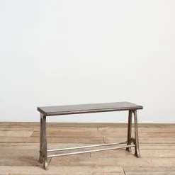 Pamono Small Vintage School Locker Room Storage Bench, 1950s Hot
