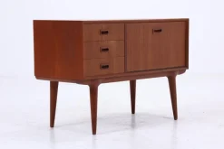 Pamono Small Vintage Teak Sideboard by Omann Jun, 1960s Discount