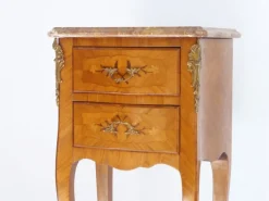 Pamono Small VintageLouis XV Nightstand with Marquetry Details, 1920s Clearance