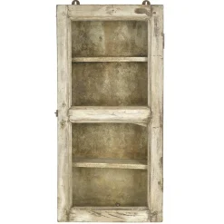 Pamono Small Wall Display Case in Patinated Wood Discount