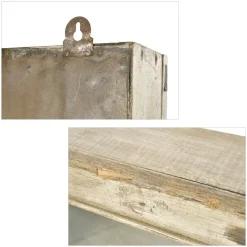 Pamono Small Wall Display Case in Patinated Wood Discount