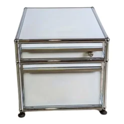 Pamono Small White Fritz Office Cabinet from USM Haller Discount