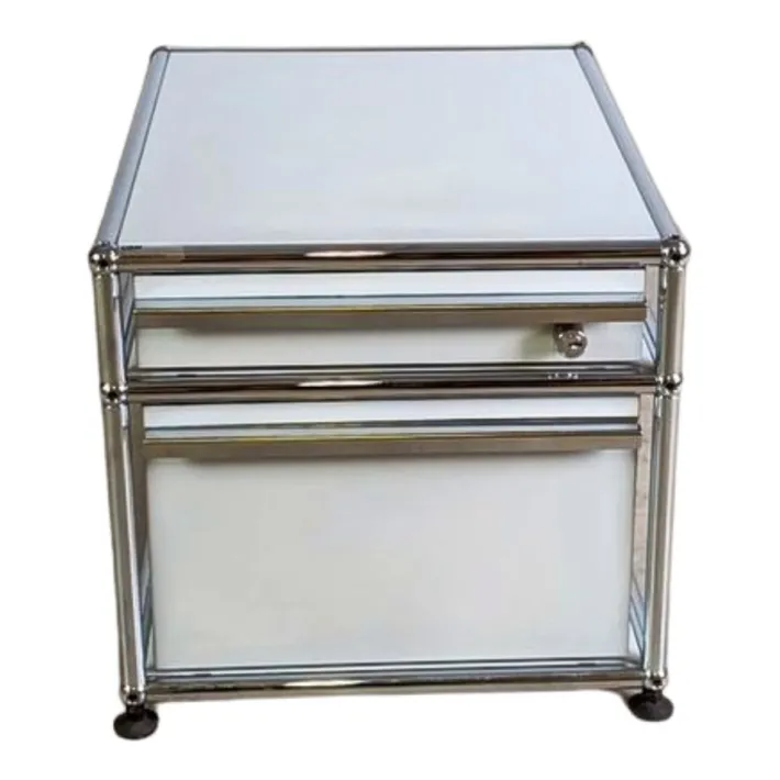 Pamono Small White Fritz Office Cabinet from USM Haller Discount