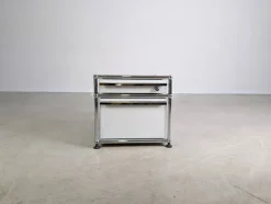 Pamono Small White Fritz Office Cabinet from USM Haller Discount