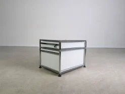 Pamono Small White Fritz Office Cabinet from USM Haller Discount