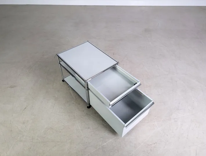 Pamono Small White Fritz Office Cabinet from USM Haller Discount