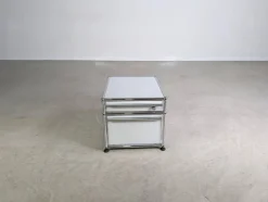 Pamono Small White Fritz Office Cabinet from USM Haller Discount