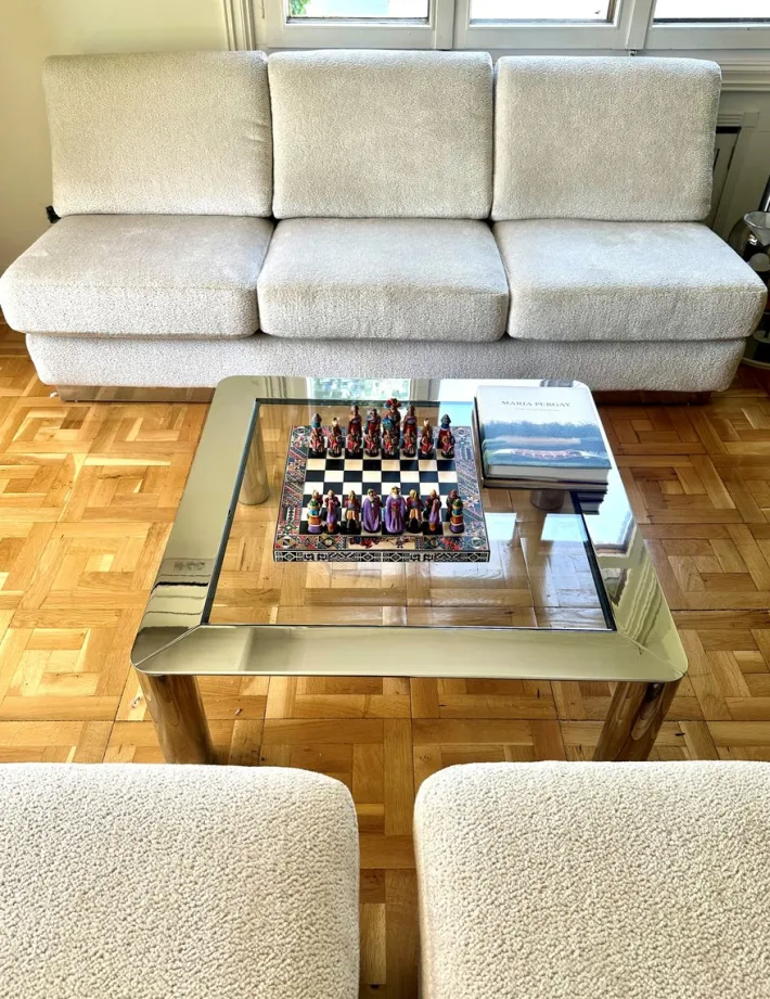 Pamono Sofa & Chairs attributed to Jacques Charpentier, 1970, Set of 3 Online