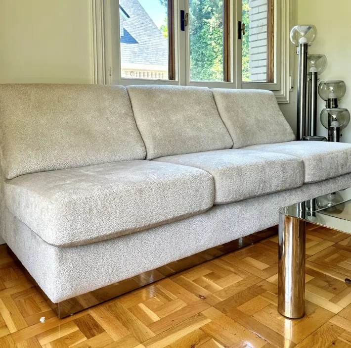 Pamono Sofa & Chairs attributed to Jacques Charpentier, 1970, Set of 3 Online