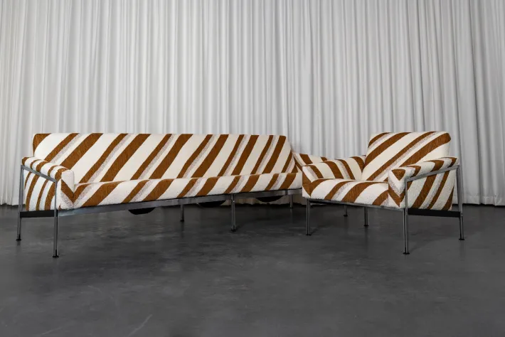 Pamono Sofa and Armchair by Wolfgang Herren for Lübke, Germany, 1960, Set of 2 Best