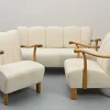 Pamono Sofa and Armchairs by Jindrich Halabala, 1930s, Set of 3 Hot