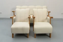 Pamono Sofa and Armchairs by Jindrich Halabala, 1930s, Set of 3 Hot