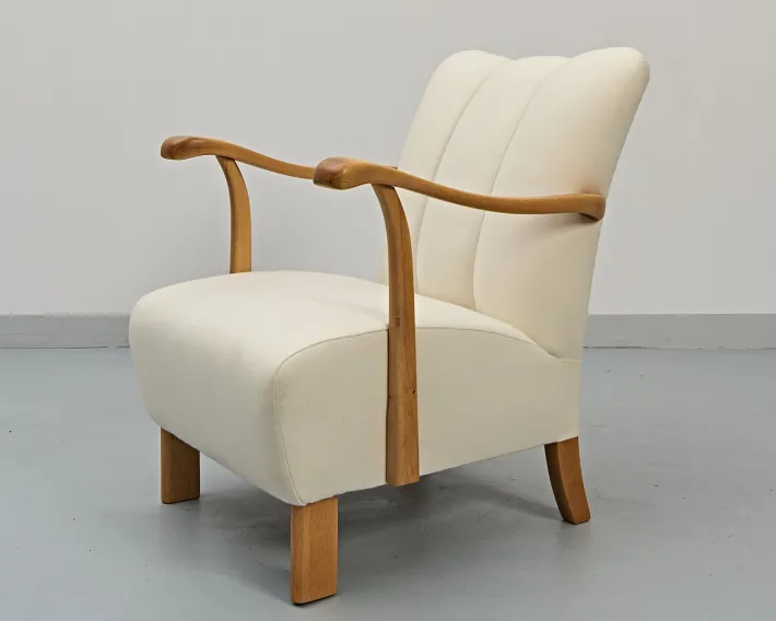 Pamono Sofa and Armchairs by Jindrich Halabala, 1930s, Set of 3 Hot