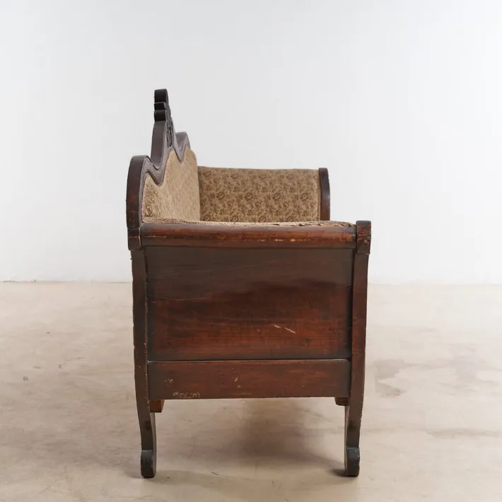 Pamono Sofa by Luigi Filippo in Walnut, 1800s Clearance