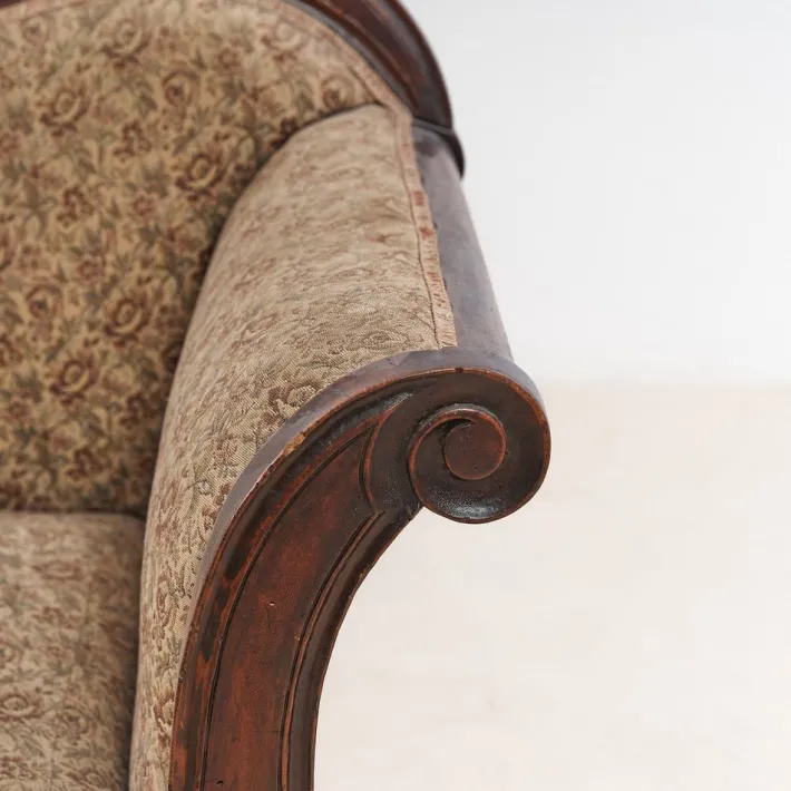 Pamono Sofa by Luigi Filippo in Walnut, 1800s Clearance