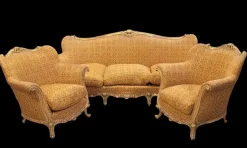 Pamono Sofa with Armchairs, 1950s, Set of 3