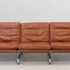Pamono Sofas in Cognac Leather attributed to Paul Kjaerholm for Kold Christensen, 1970s, Set of 3 Clearance