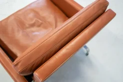 Pamono Sofas in Cognac Leather attributed to Paul Kjaerholm for Kold Christensen, 1970s, Set of 3 Clearance