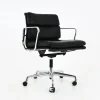 Pamono Soft Pad Chair in Black Leather by Charles & Ray Eames for Vitra, 1970s New