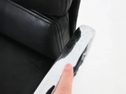 Pamono Soft Pad Chair in Black Leather by Charles & Ray Eames for Vitra, 1970s New