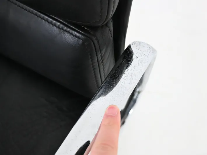 Pamono Soft Pad Chair in Black Leather by Charles & Ray Eames for Vitra, 1970s New