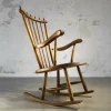 Pamono Solid Wood Rocking Chair, 1950s Sale