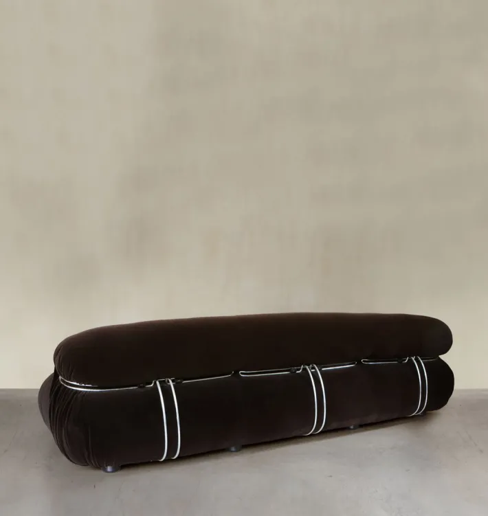 Pamono Soriana Sofa, Armchairs and Ottoman by Afra E Tobia Scarpa for Cassina, 1970s, Set of 4 Outlet