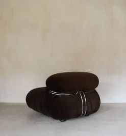 Pamono Soriana Sofa, Armchairs and Ottoman by Afra E Tobia Scarpa for Cassina, 1970s, Set of 4 Outlet