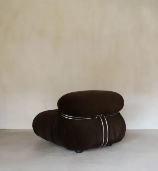 Pamono Soriana Sofa, Armchairs and Ottoman by Afra E Tobia Scarpa for Cassina, 1970s, Set of 4 Outlet