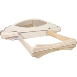 Pamono Space Age Bed in White Lacquered Wood from DBM Italia, 1970s Best