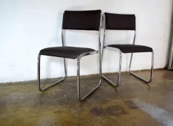 Pamono Space Age Chrome Chairs, Germany, 1970s, Set of 2 Outlet