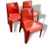 Pamono Space Age Light Red Chairs by Helmut Bätzner for Bofinger, Set of 3 Best