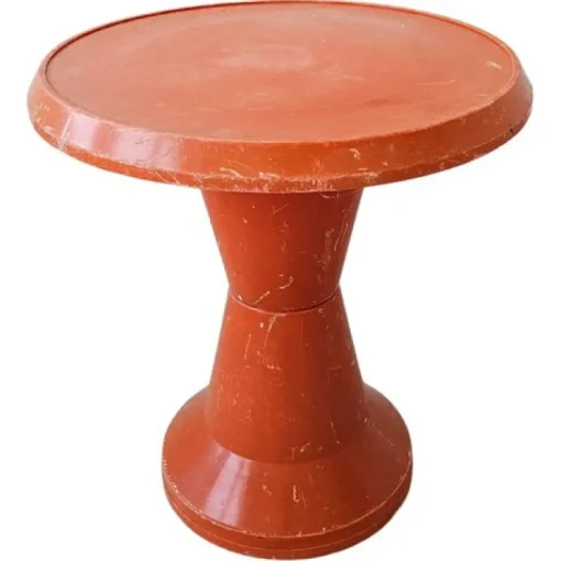 Pamono Space Age Orange Patio Table Model Diablo by Kovinoplastika, Former Yugoslavia, 1970s Sale