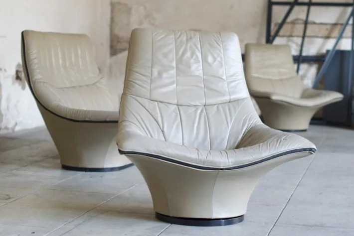 Pamono Space Age Sofa and Lounge Chairs by Gerard van den Berg, Germany, 1970s, Set of 3 Clearance