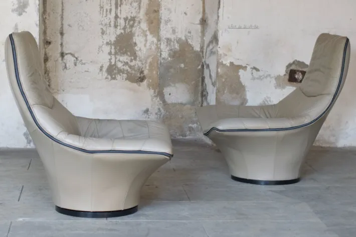 Pamono Space Age Sofa and Lounge Chairs by Gerard van den Berg, Germany, 1970s, Set of 3 Clearance