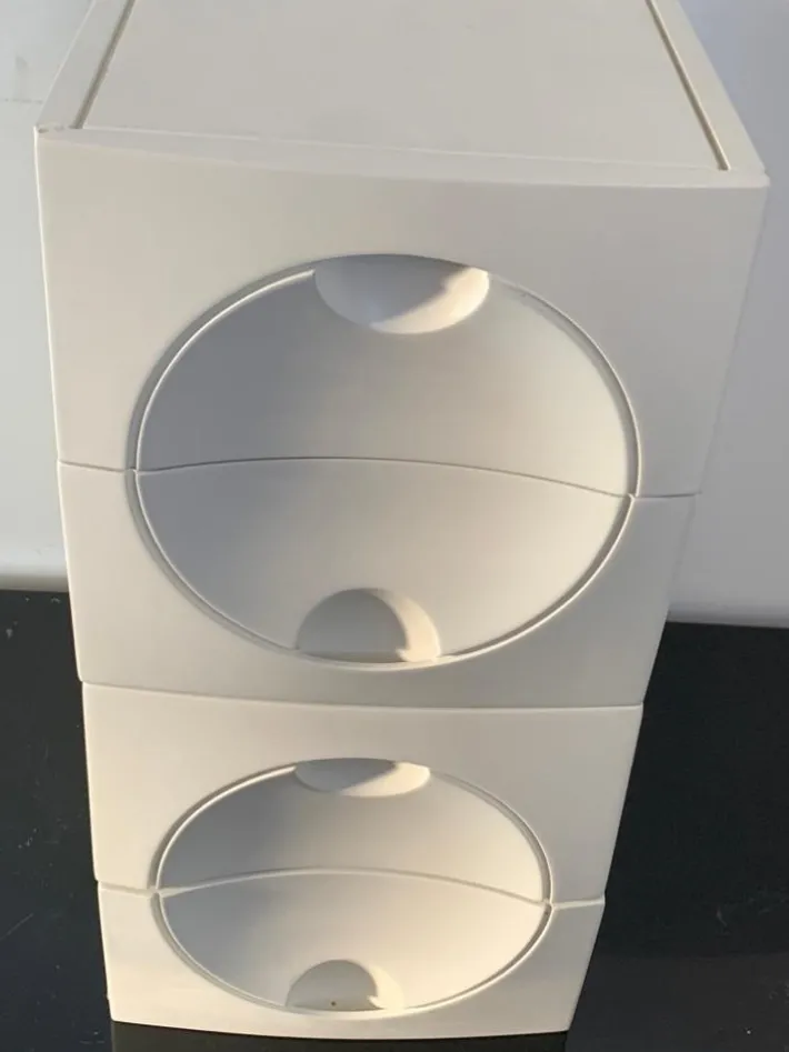 Pamono Space Age Style Lacquered Wooden Cabinets, 1970s, Set of 2 Best