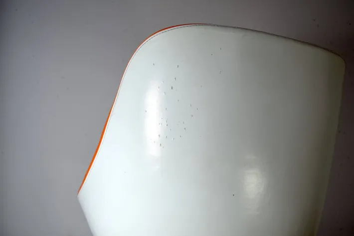 Pamono Space Age Swivel Chair in Orange, 1970s Discount