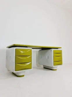 Pamono Space Age Writing Desk in Fiberglass by Ernest Igl for Wilhelm Werndl, 1970s