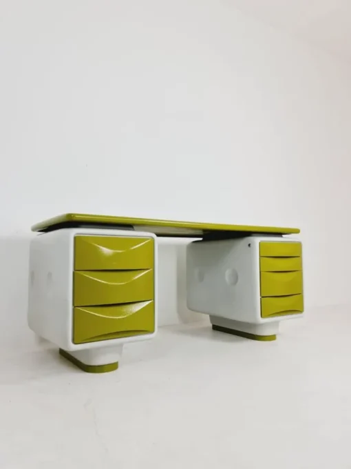 Pamono Space Age Writing Desk in Fiberglass by Ernest Igl for Wilhelm Werndl, 1970s